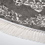 Conceptum Alfombra de 180 x 180 cm Gris y Blanco